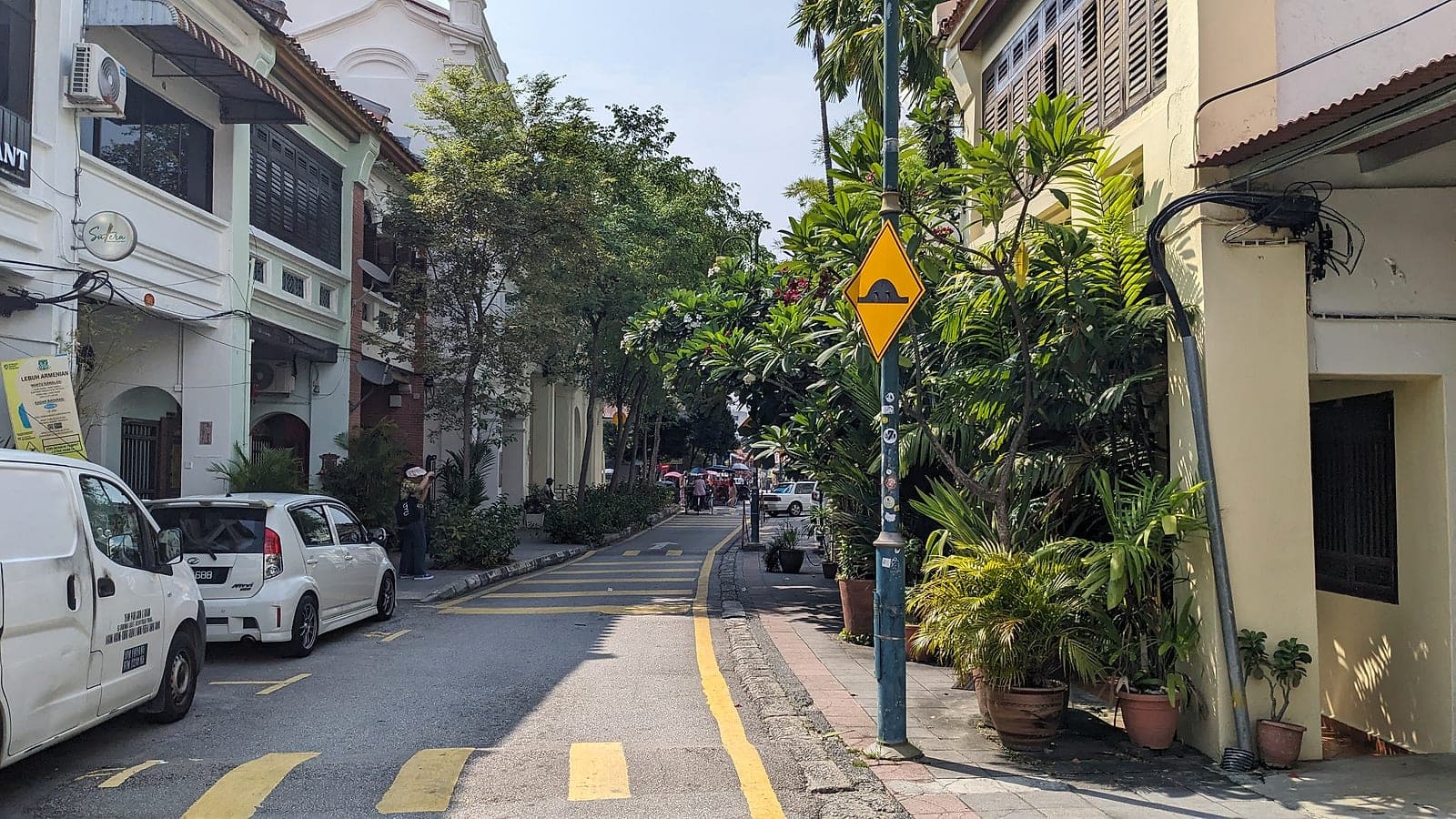 Heritage shophouses on Lebuh Armenian in George Town, Penang