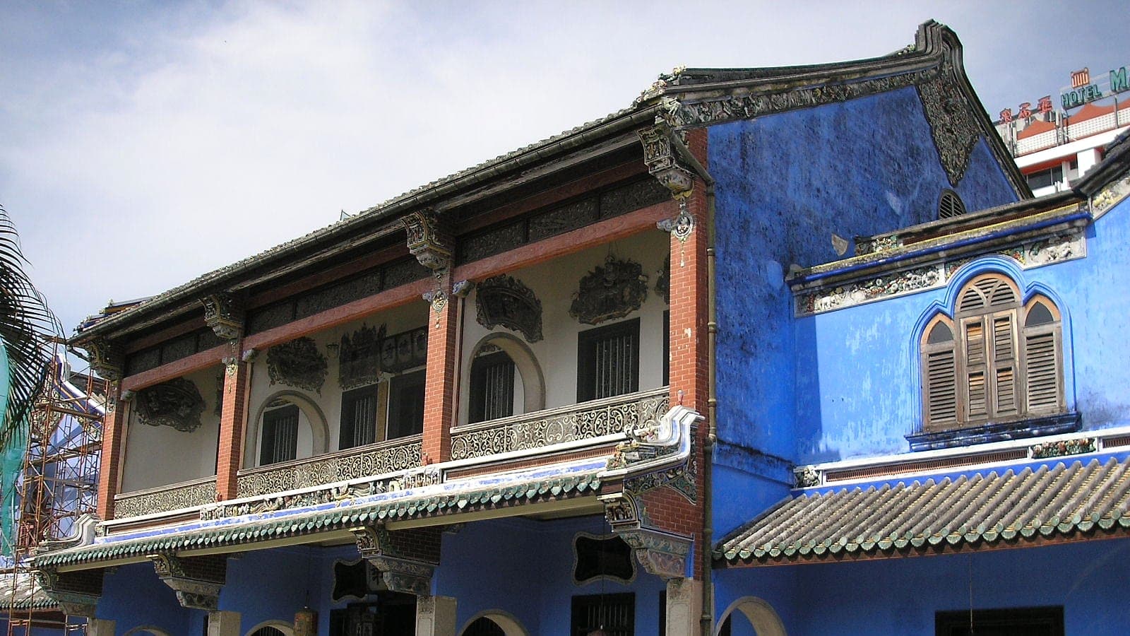 The restored mansion, now a boutique heritage hotel