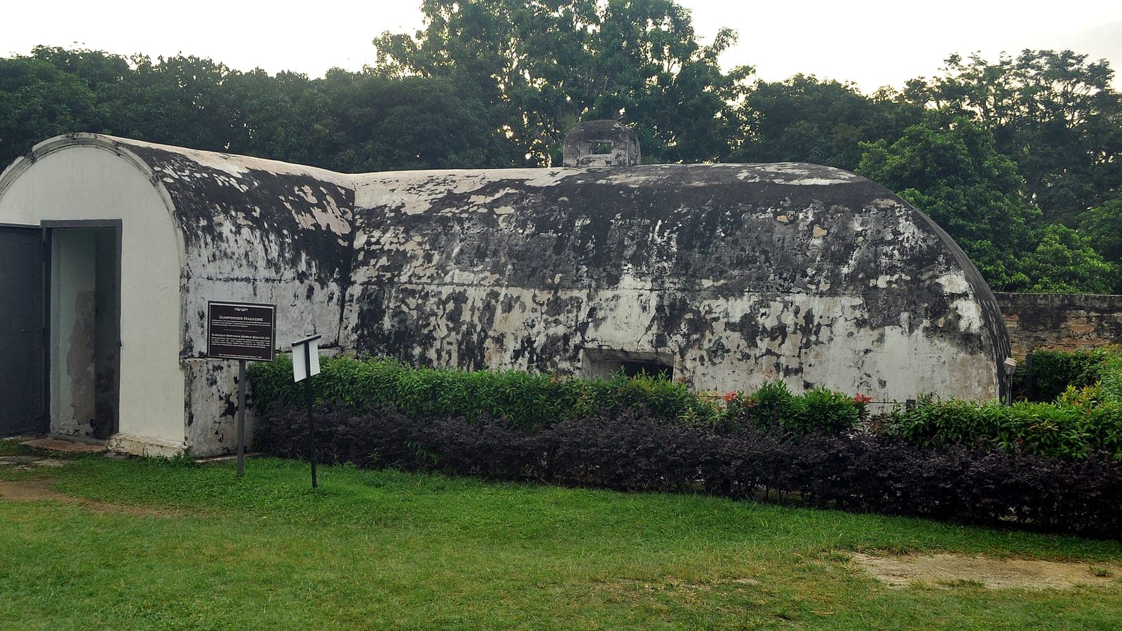 Within the star-shaped fort grounds
