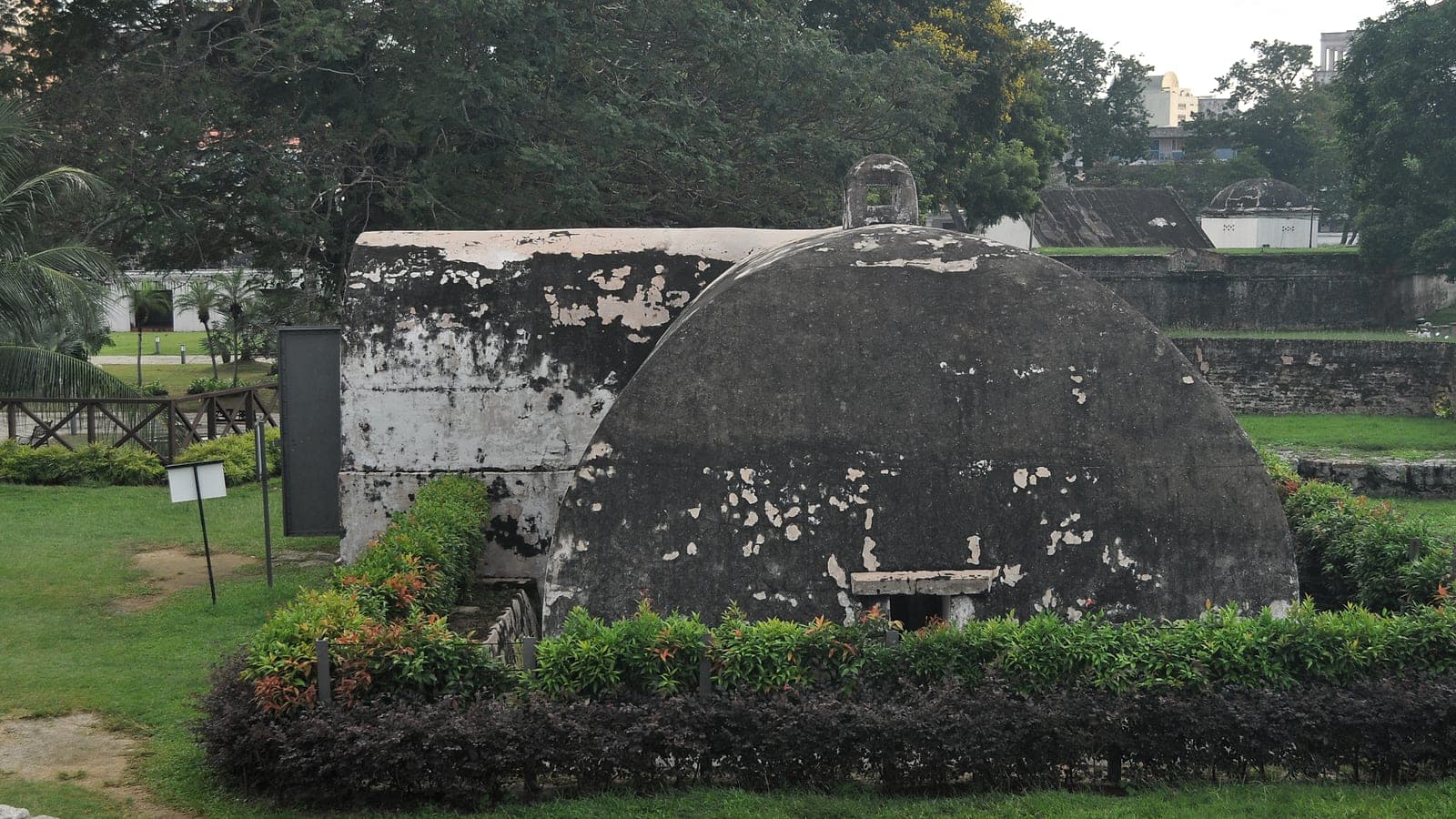The fort's outer bastion