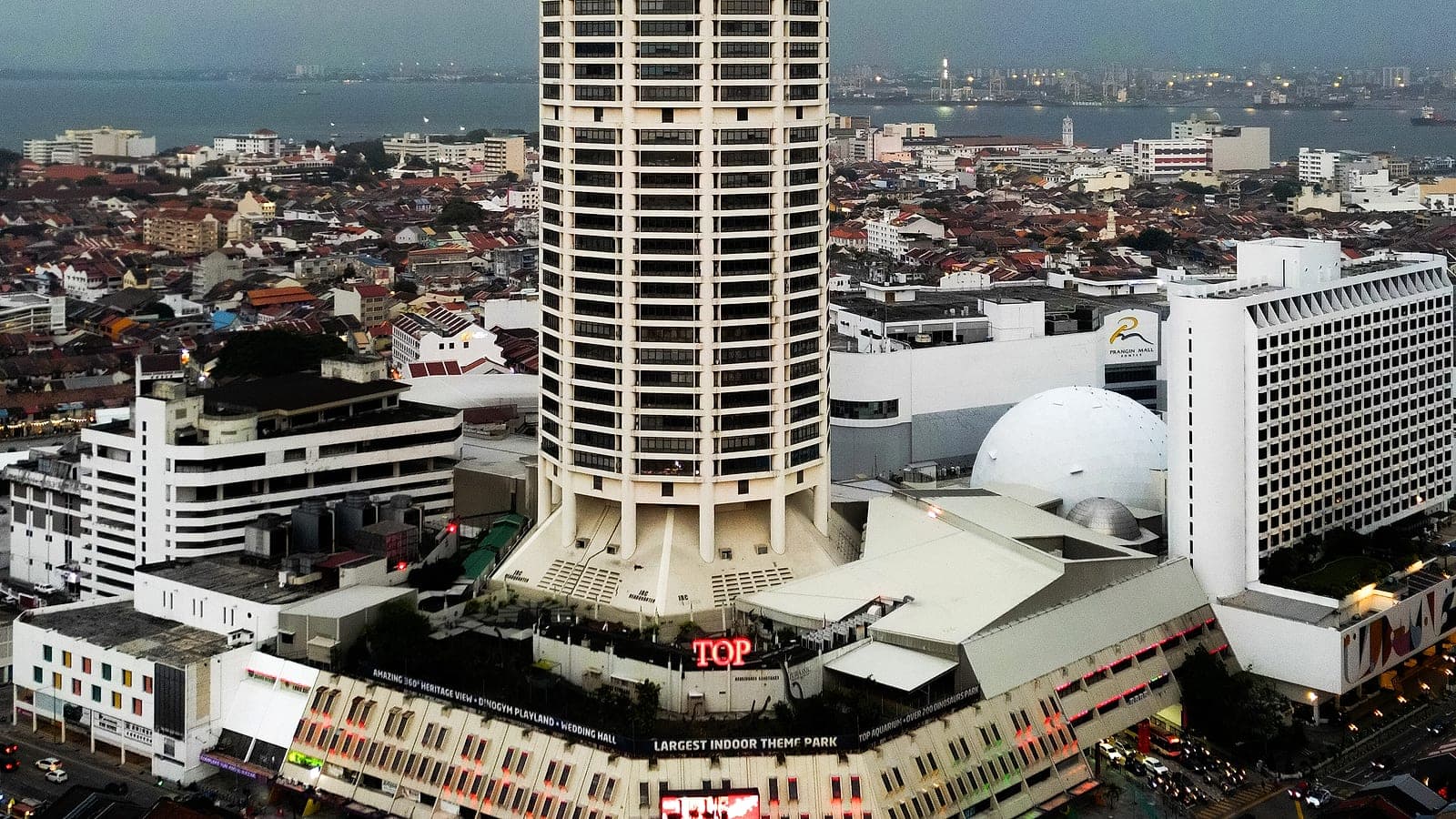 KOMTAR tower, home to The Top observation deck