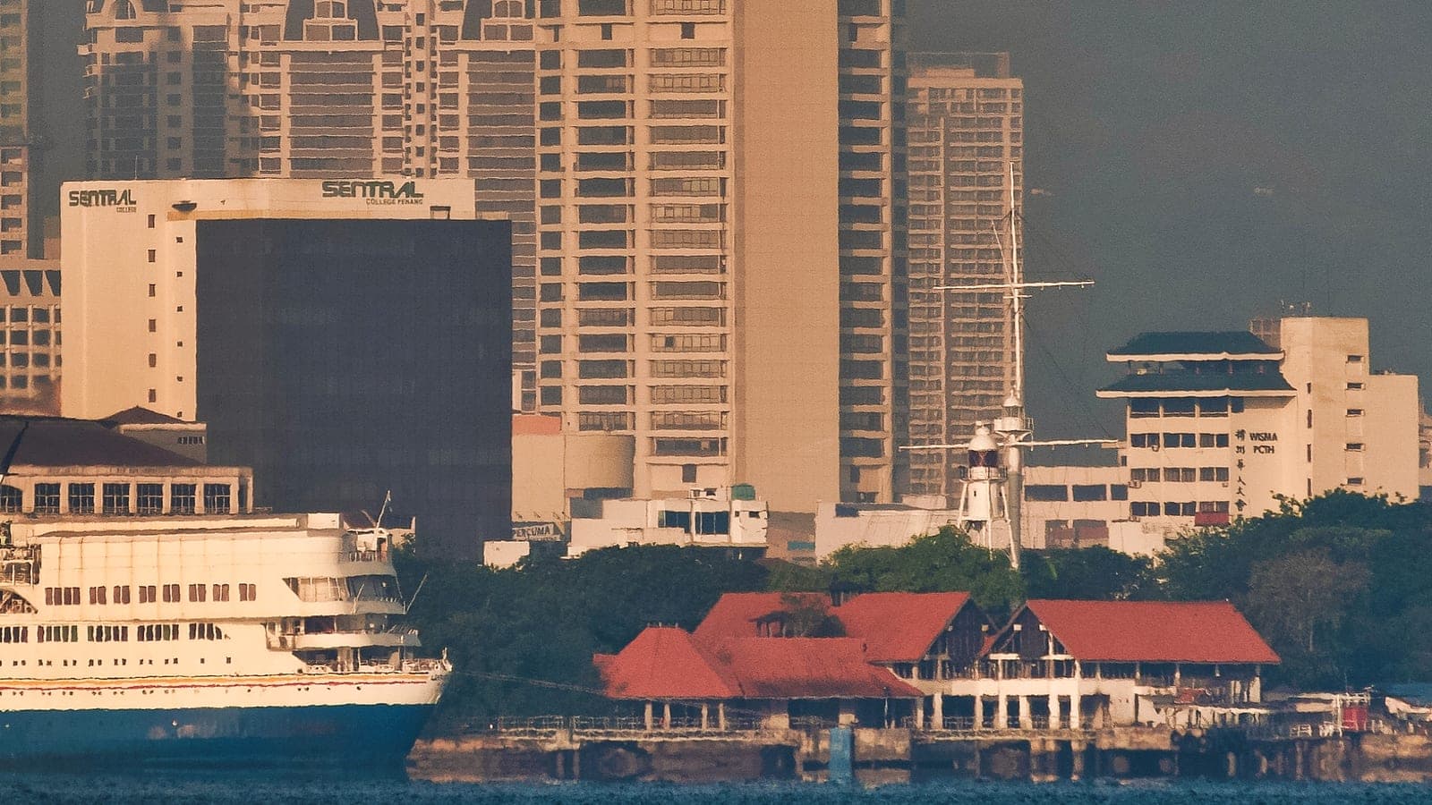 The 65-storey KOMTAR, Penang's tallest building