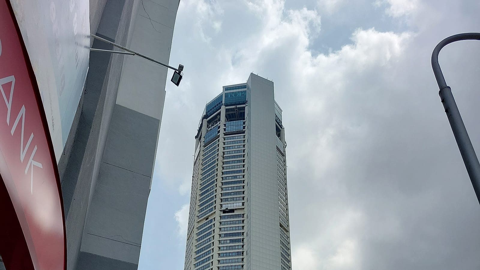 KOMTAR rising above the city