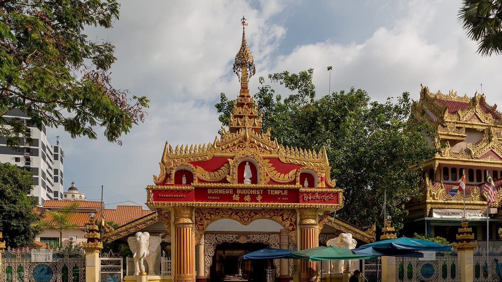 The Dhammikarama Burmese Temple, Penang's only Burmese Buddhist temple