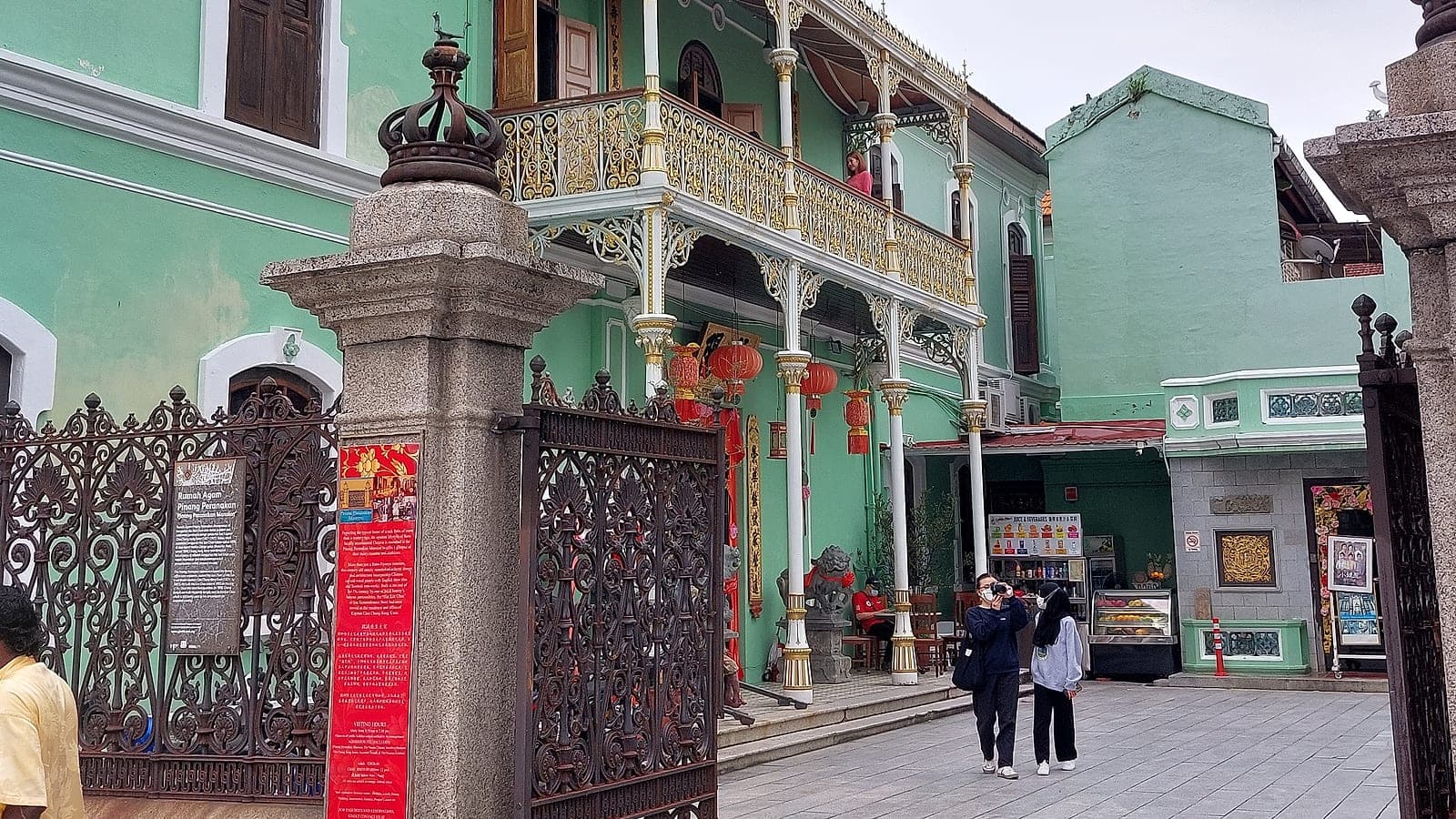 Inside the richly furnished Peranakan home