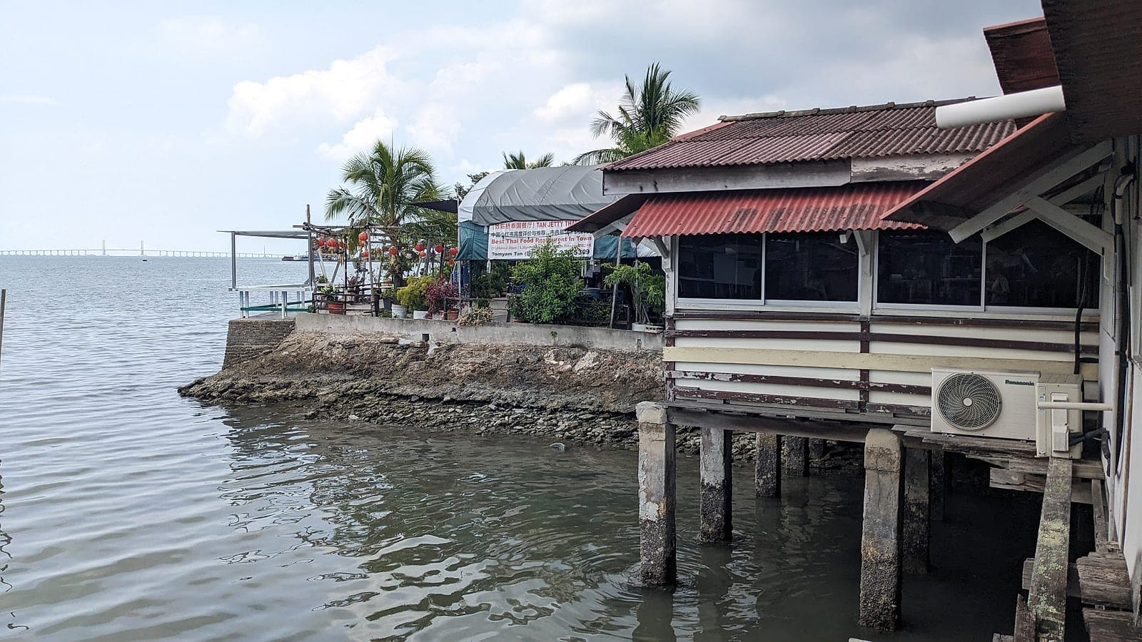 Stilt homes and shops along Tan Jetty
