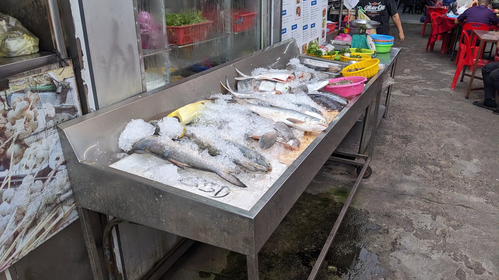 Ikan Bakar (Grilled Fish) Street Vendors